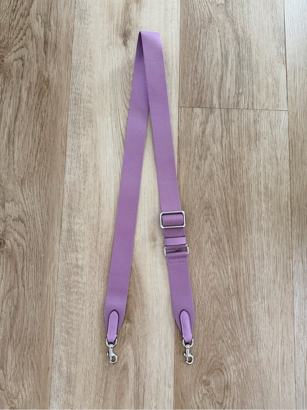 Coach Lavender /Purple Canvas
Adjustable Crossbody Strap with Silver Hardware - Picture 9 of 9